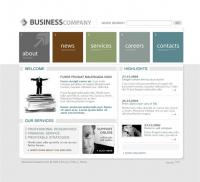 European and American enterprises simple web template