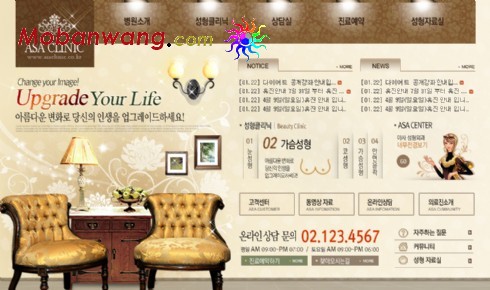 Plastic surgery hospital website template